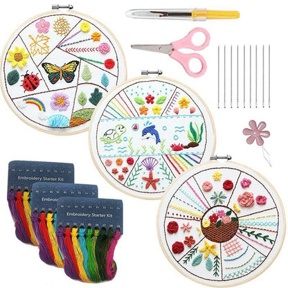 🔥Hot Sale 49% OFF-Embroidery Stitches Practice Kit (3 pcs)