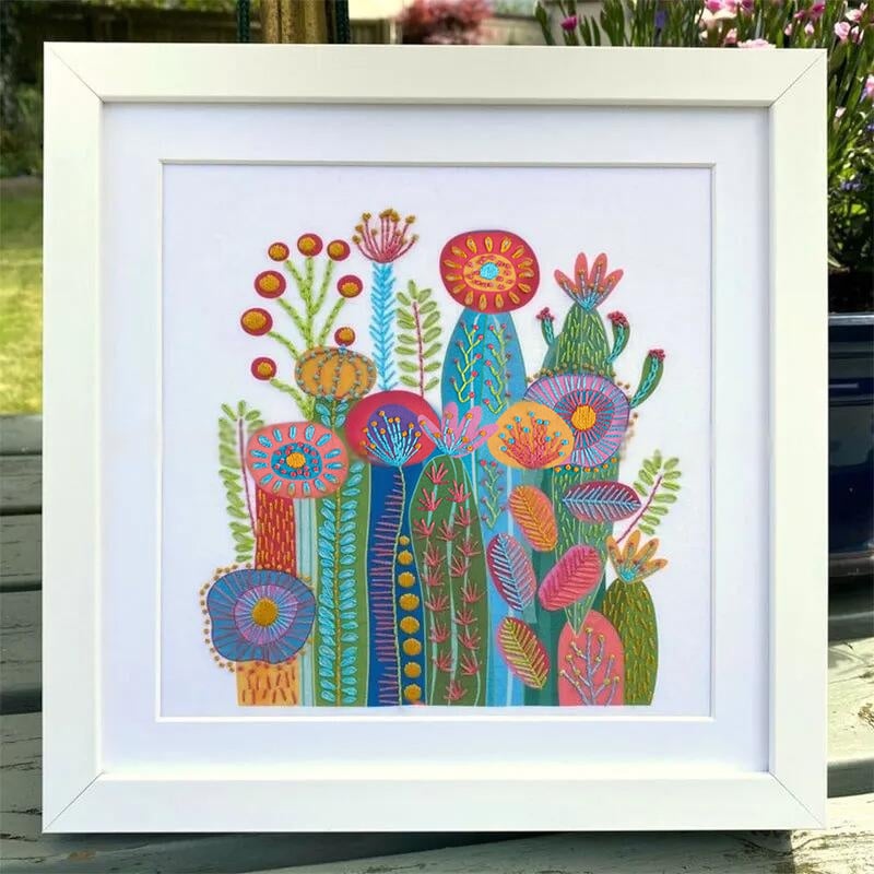 🔥LAST DAY 49% OFF-Interesting Cactus Hand Embroidery Kit