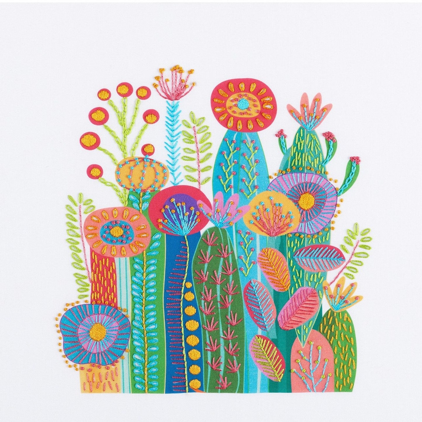 🔥LAST DAY 49% OFF-Interesting Cactus Hand Embroidery Kit