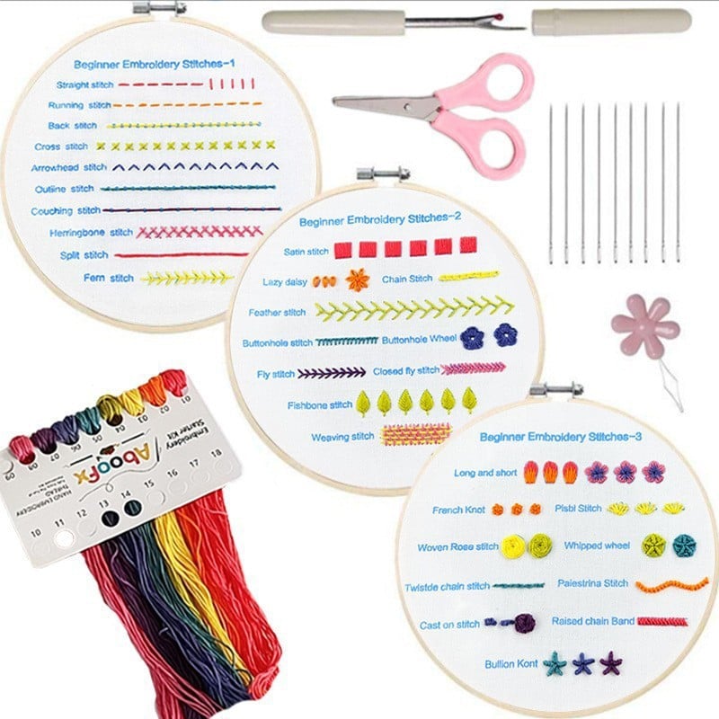 🔥Hot Sale 49% OFF-Embroidery Stitches Practice Kit (3 pcs)