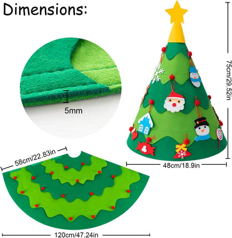🎄2024 Felt Christmas Tree DIY Set